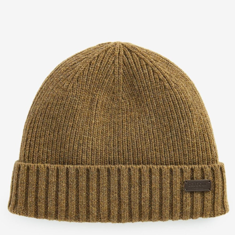 Barbour Carlton Beanie Sandstone Wool/Fleece Men's Hat